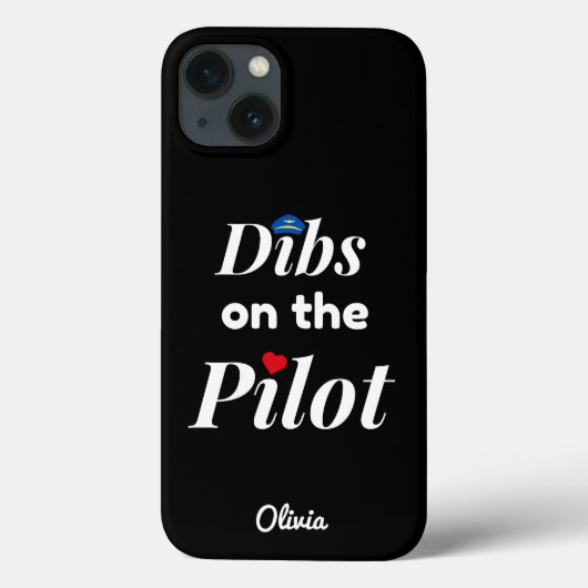 パイロットを予約,航空,ミニマリスト,モノグラム Case-Mate iPhoneケース (裏面)