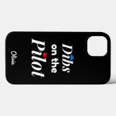 パイロットを予約,航空,ミニマリスト,モノグラム Case-Mate iPhoneケース (裏面 (横))