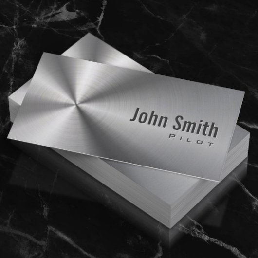 パイロットアビエータステンレス鋼金属フェイク金属 名刺