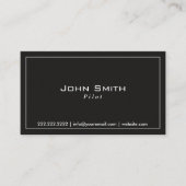 パイロットアビエータプレーンブラックプロフェッショナル 名刺 (正面)