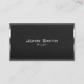 パイロットアビエーター炭素繊モダン維金属フレーム 名刺 (正面)