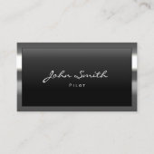 パイロットアビモダンエーター金縁ど属プロフェッショナル 名刺 (正面)