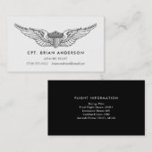 パイロットウイングズアーミーアビエータービジネスカード 名刺 (正面/裏面)