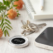 パイロットカスタム航空学校の卒業エレガント キーホルダー (側面)