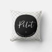 パイロットカスタム航空学校の卒業エレガント クッション (正面)
