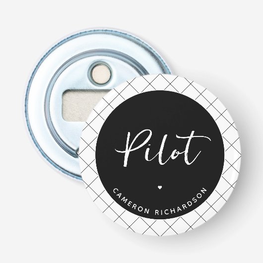 パイロットカスタム航空学校の卒業エレガント 栓抜き (正面)