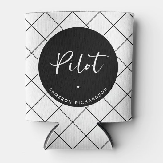 パイロットカスタム航空学校の卒業エレガント 缶クーラー (正面)