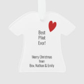 パイロットキャプテンシルバープロフェッショナルオーナメント オーナメント (裏面)