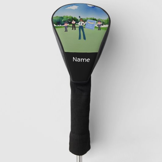 パイロットゴルフの航空産業ゴルファー ゴルフヘッドカバー (正面)