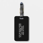 パイロットスカルおもしろい飛行機海賊ユーモア|カスタム件 ラゲッジタグ (裏面縦)