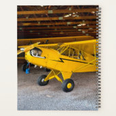 'パイロット'タイポグラフィ、飛行機と写真モノグラムの、 プランナー手帳 (裏面)