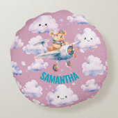 パイロットテディピロー ラウンドクッション (裏面)