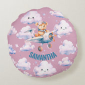 パイロットテディピロー ラウンドクッション (裏面)