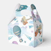 パイロットテディベア誕生日またはベビーシャワーありがとう フェイバーボックス (裏面サイド)