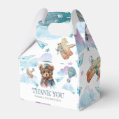 パイロットテディベア誕生日またはベビーシャワーありがとう フェイバーボックス (正面サイド)