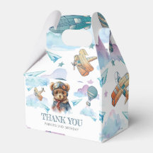 パイロットテディベア誕生日またはベビーシャワーありがとう