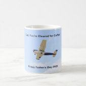 パイロットパパ飛行機父の日コーヒーマグ コーヒーマグカップ (中央)