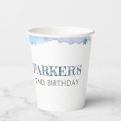 パイロットパーソナライズされたテディベア誕生日 紙コップ (裏面)