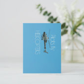 パイロットフライヘリコプター ポストカード (スタンド正面)