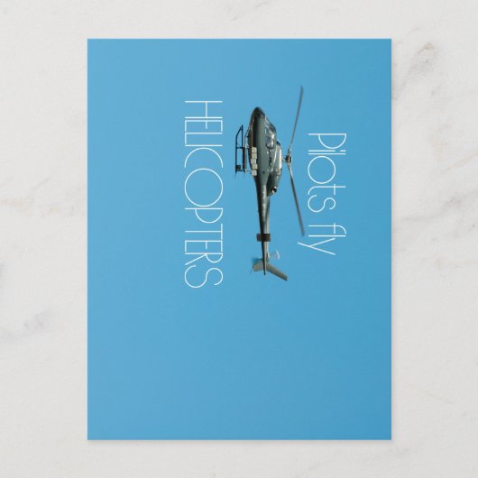 パイロットフライヘリコプター ポストカード (正面)