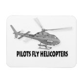 パイロットフライヘリコプター マグネット (横)