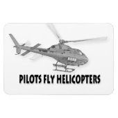 パイロットフライヘリコプター マグネット (横)