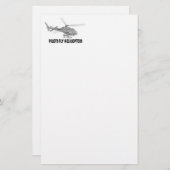 パイロットフライヘリコプター 便箋 (正面/裏面)