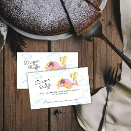 パイロットベア エアプレーン おむつラッフル ベビーシャワー エンクロージャーカード