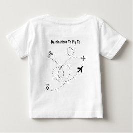 パイロットホワイト航空Tシャツ ベビーTシャツ