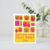 パイロットポイントテキサス州チューリップ ポストカード (スタンド正面)