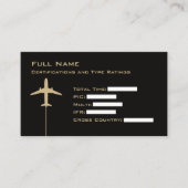 パイロットマイクロ履歴書 名刺 (正面)