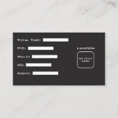 パイロットマイクロ履歴書 名刺 (裏面)