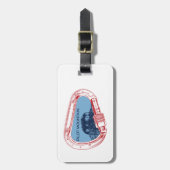 パイロットマウンテンノースカロライナ登山カラビナー ラゲッジタグ (正面縦)