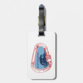 パイロットマウンテンノースカロライナ登山カラビナー ラゲッジタグ (裏面縦)