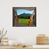 パイロットマウンテンノースカロライナ ポスター (キッチン)