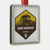 パイロットマウンテン州パークノースカロライナ メタルオーナメント (右)