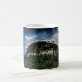 パイロットマウンテンNC州パーク | after storm rainbow コーヒーマグカップ (中央)