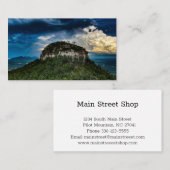 パイロットマウンテンNC州パーク | after storm rainbow 名刺 (正面/裏面)