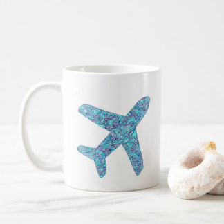 「パイロット中」の飛行機マグ コーヒーマグカップ