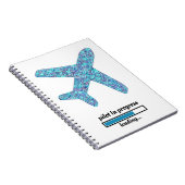 「パイロット中」飛行機手帳 ノートブック (右側)