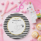 パイロット先の航空機と翼 ペーパープレート (パーティー)