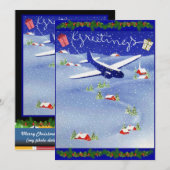 パイロット写真クリスマスホリデーカードセット シーズンカード (正面/裏面)