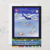 パイロット写真クリスマスホリデーカードセット シーズンカード (裏面)
