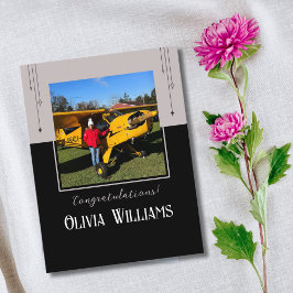 パイロット初の単独飛行の写真，カスタム航空 ポストカード