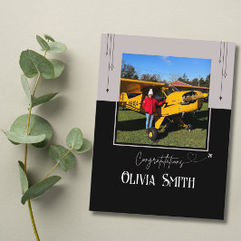 パイロット初の単独飛行の写真，カスタム航空 ポストカード