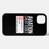 パイロット及びATCの航おもしろい空カンニングコード Case-Mate iPhoneケース (裏面 (横))