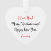 パイロット妻タイポグラフィ&飛行機シンプル，ミニマリスト オーナメント (裏面)