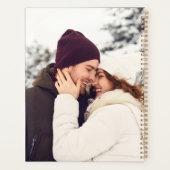 パイロット妻タイポグラフィ&飛行機，ミニマリスト写真 プランナー手帳 (裏面)