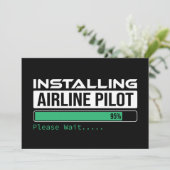 パイロット志望の面白いデザイン 招待状 (スタンド正面)