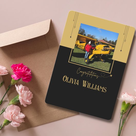 パイロット最初の単独飛行写真, オーダーメイド 航空カード